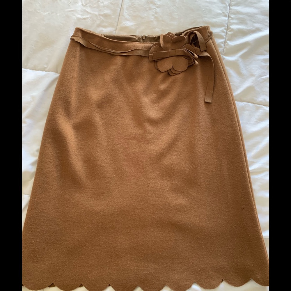 Sandra Angelozzi , Chanel style skirt size 38 tan colour